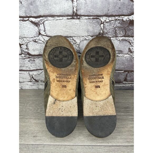 Fiorentini + Baker Goodyear Taupe Suede Side Zip Ankle Boots Women Sz 38.5EU/8M - Picture 13 of 16